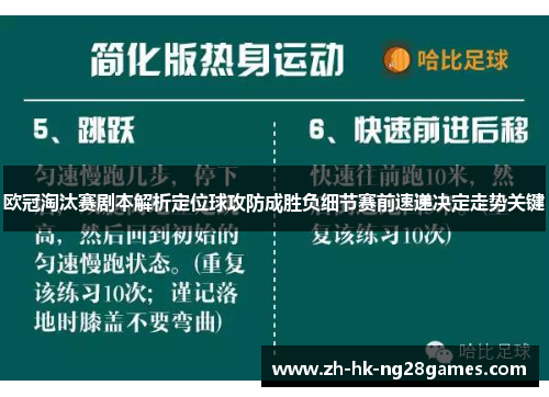 欧冠淘汰赛剧本解析定位球攻防成胜负细节赛前速递决定走势关键